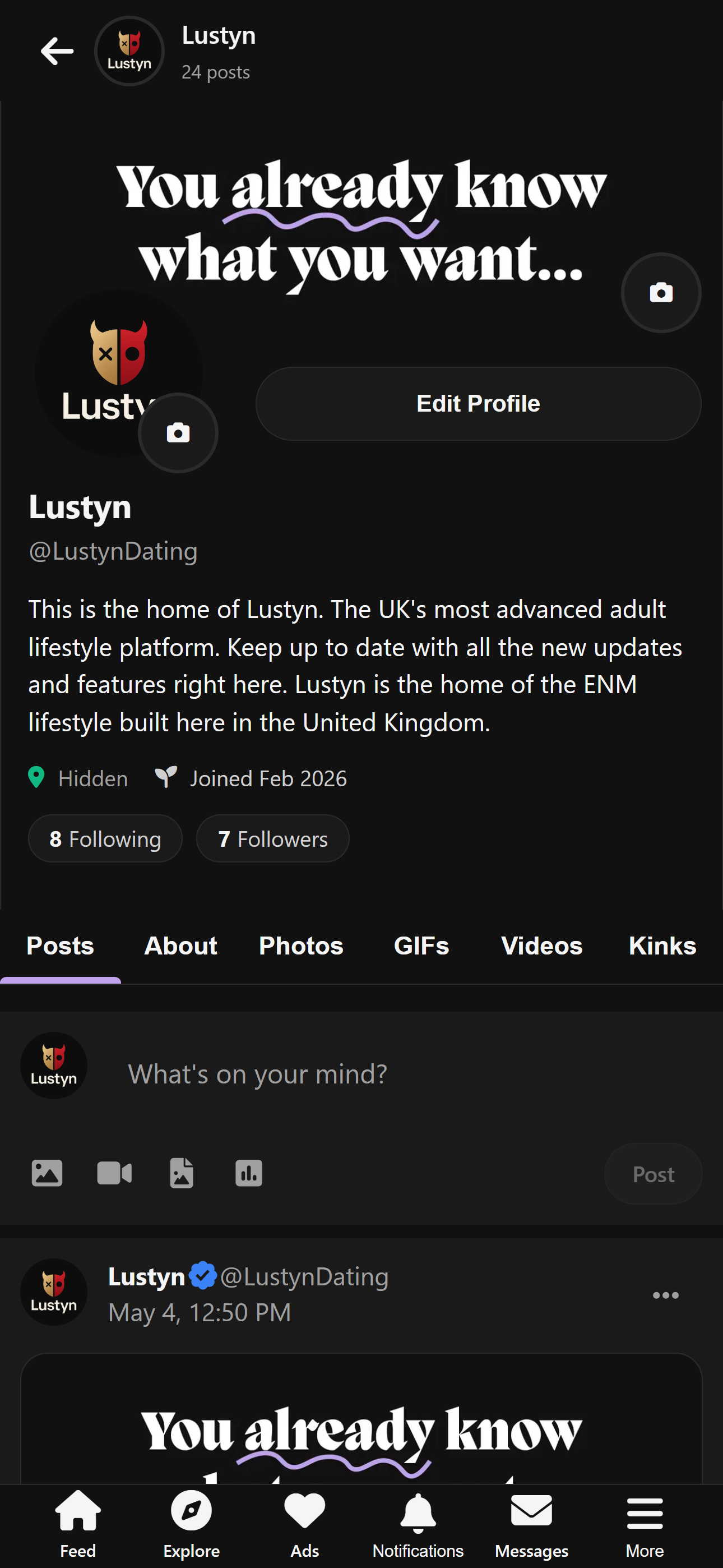 Lustyn feed